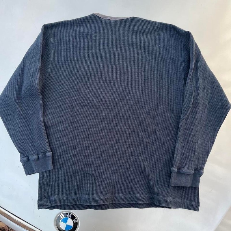 Super heavy thick Gap Athletic long sleeve thermal shirt in faded black gallery