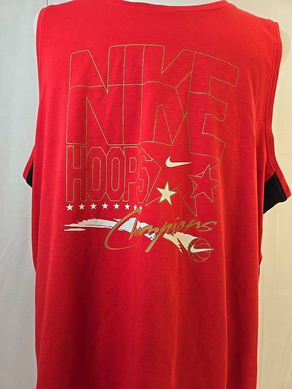 Sz XL Nike Basketball Jersey. Red Tank Top DriFit, Hoop Champions New gallery