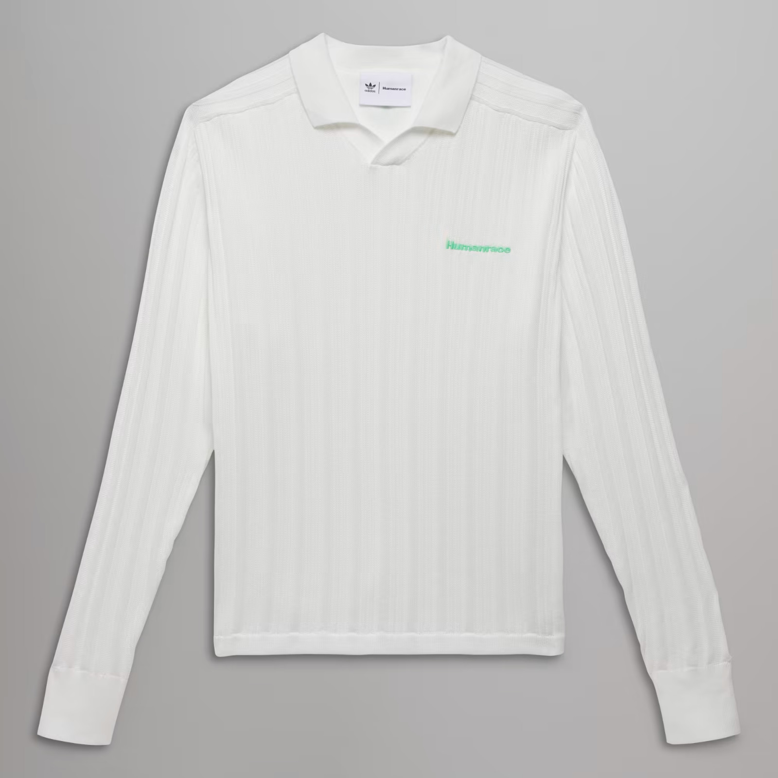 Adidas Pharrell Williams Knit Long Sleeve Jersey 'Cloud White' HZ8138 Size 2XL gallery