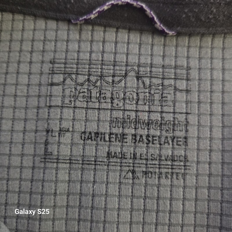 Patagonia Capilene Midweight Pullover Size Large Gray 1/4 Zip Long Sleeve Top gallery