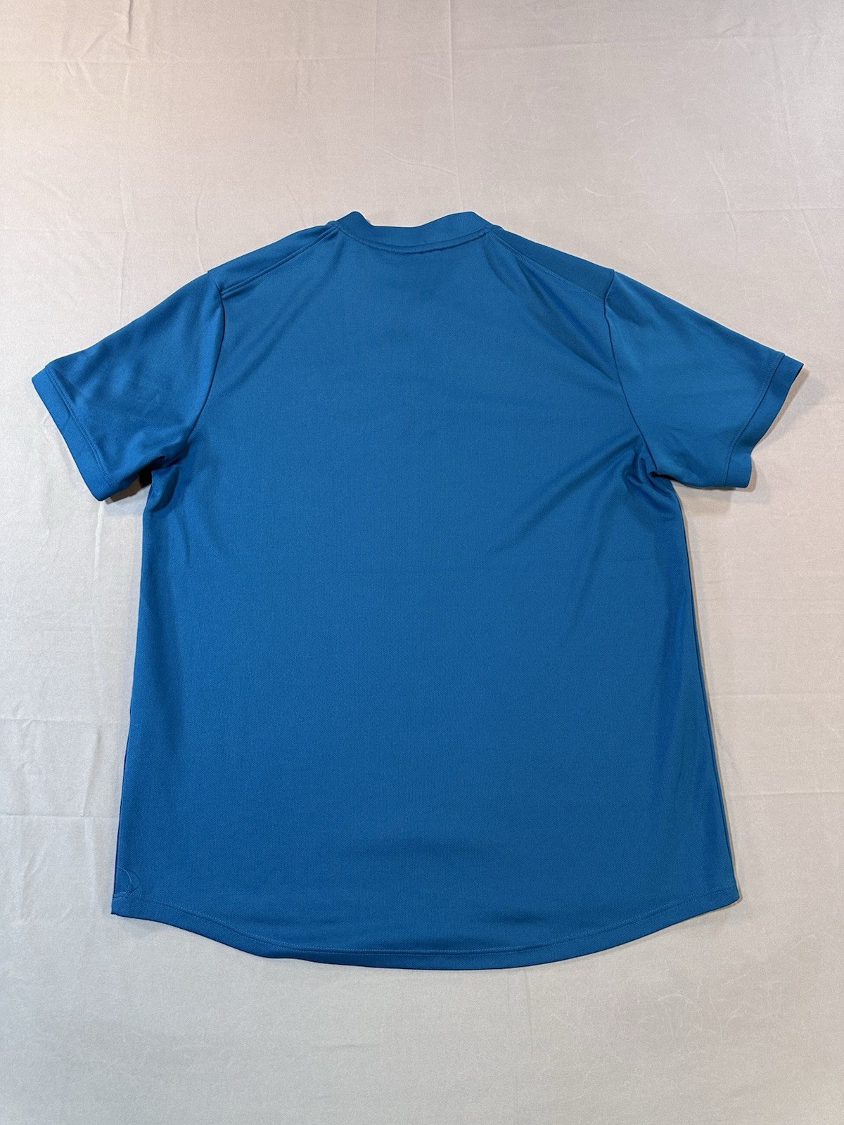 Nike shirt mens medium blue blade collar pullover lighweight breathable Golf gallery