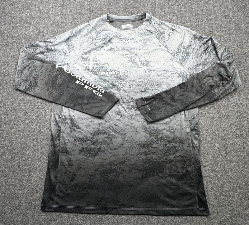Columbia PFG Super Terminal Tackle Vent Mens Sz L Performance Fishing Omni-Shade gallery
