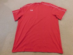 UNDER ARMOUR MENS RED SHORT SLEEVE SHIRT CHEST 47″