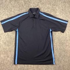 Nike Golf Fit Dry Men’s Polo Shirt Navy Blue Light Blue Size Medium 443