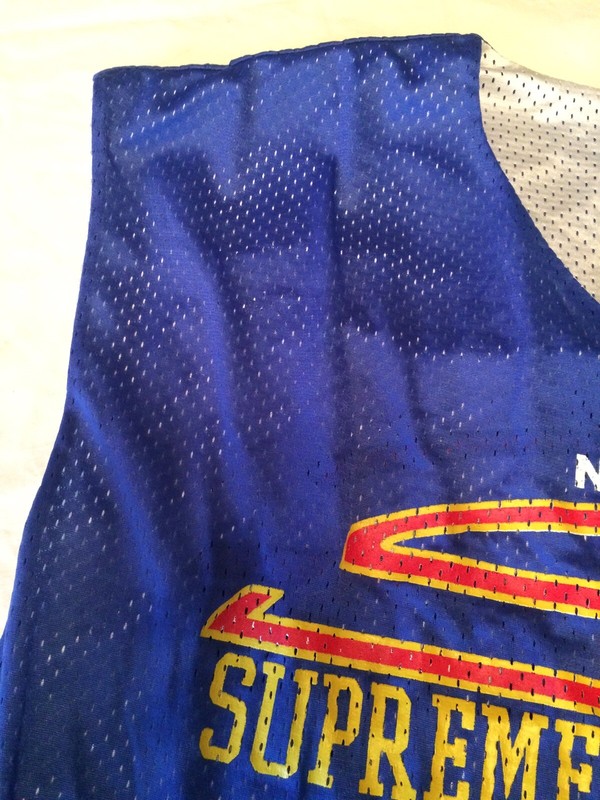 Nike SC 99 SUPREME CHALLENGE Basketball Reversible White Blue Jersey Adult XL 3 gallery