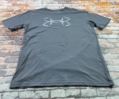 Under Armour Shirt Adult M Gray RealTree Hunter Athletic Workout Gym Tee Mens