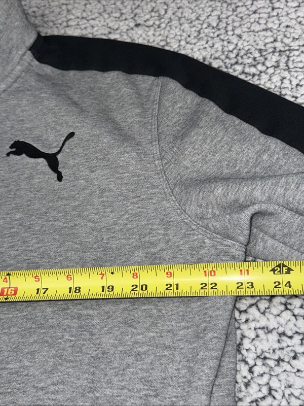 Puma Mens Large Gray Long Sleeve Full Zip Mock Neck Active Casual Top Jacket gallery