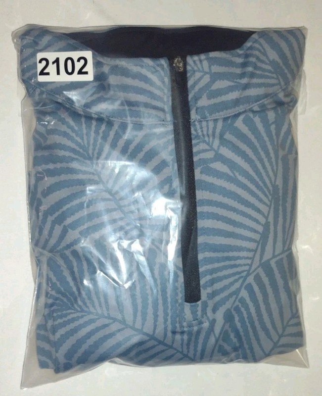 Chubbies Calm Palm Movementum Performance 1/4 Zip Pullover Mens M Avtive Wear gallery