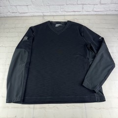 Serrano Club Nike Golf Tech Black V-Neck Sweater 542158-010 Size Men’s Large