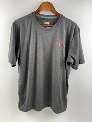 The North Face Men Short Sleeve Crew Neck Athletic Top w/ Logo Gray M NWT