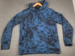 Lululemon Mens City Sweat Pullover French Terry Hoodie Astral Graphite Blue Lg.