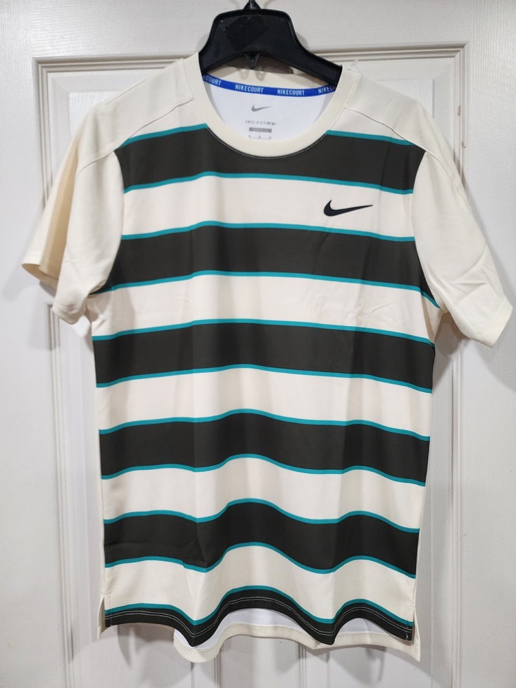 Nike Carlos Alcaraz 2025 Roland Garros French Tennis Shirt Medium FZ6934-110