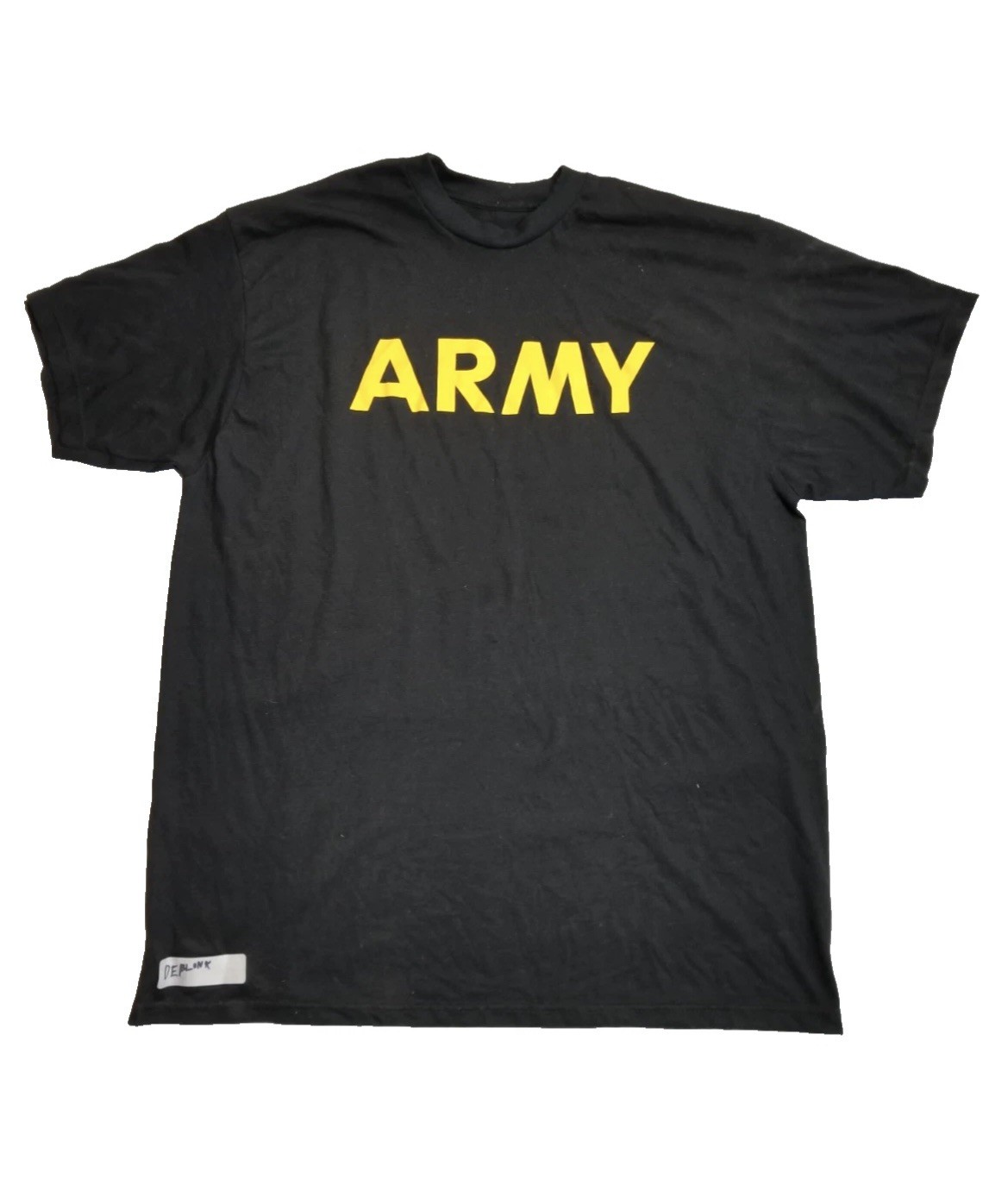 New - US Army APFU Physical Fitness T Shirt Black Gold ARMY Print Large Official gallery