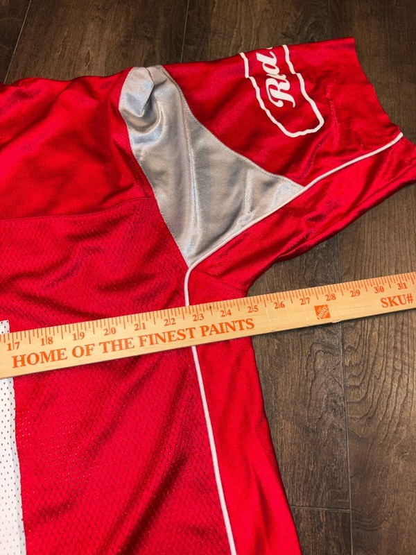 Vtg Red Stripe Beer Team Football Jersey Mens XL Jamaica Y2K NFL Breweriana EUC gallery