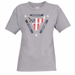 New Womens Under Armour Project Rock Brahma Bull Flag T-Shirt XS S L XL