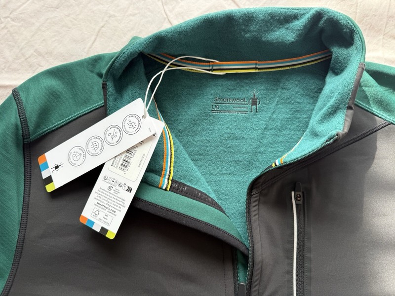 Smartwool Active 1/4 Zip Mock Neck Performance Pullover Men's L gallery