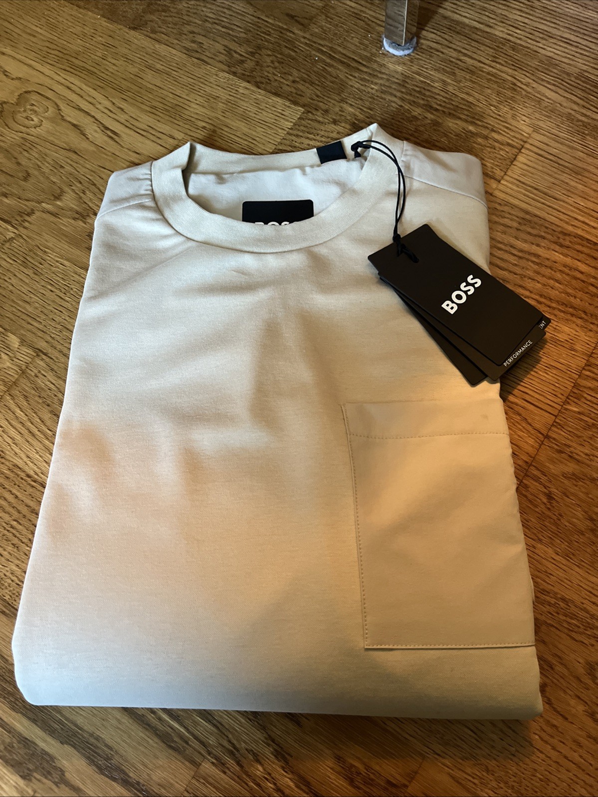 Hugo Boss Men's Jersey LightBeigeShirt size M-S25 gallery