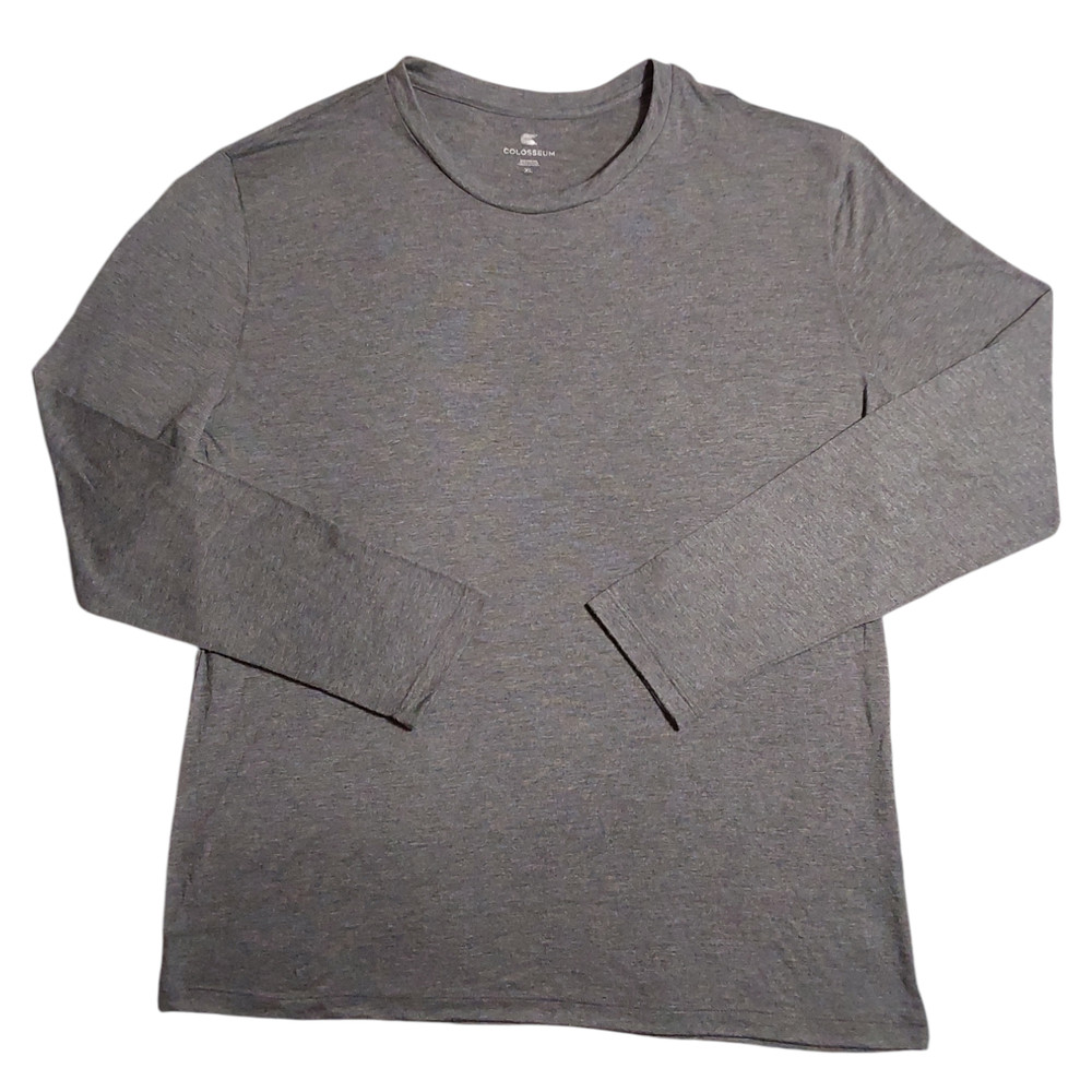Colosseum Athletics Men's Size XL Dark Grey Training Long Sleeve Shirt FREE S&H