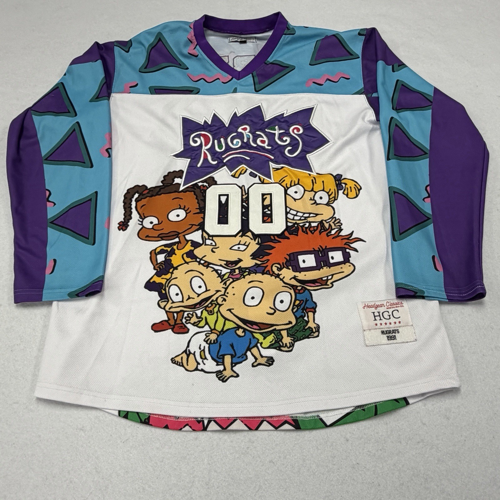 Headgear Classics Shirt Mens 2XL Multicolor Rugrats Reptar 00 Jersey Graphic gallery