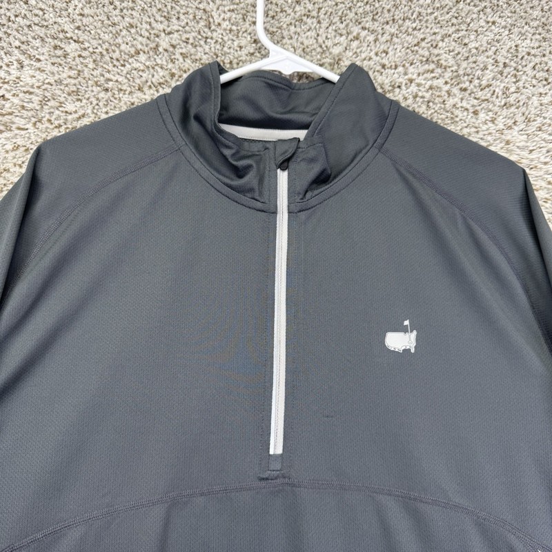 Masters Tech Active Pullover Men's XL Gray Quarter Zip Golf Augusta National gallery