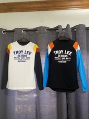 Lot Of 2 Troy Lee Designs Shirt Small Multicolor Long Sleeve Jersey Moto Bike
