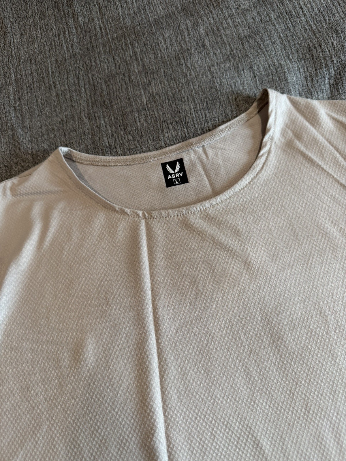 Size Large — ASRV AeroSilver Cutoff “OTWR” Tank — Chai gallery