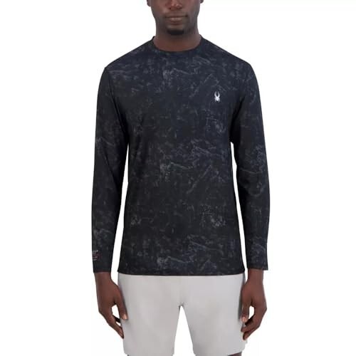 Spyder Men's Rash Guard, Black, L gallery