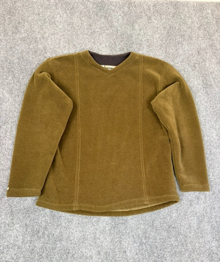 Prana Breathe Sweater Men's Fleece Sweatshirt V Neck Long Sleeve Size L