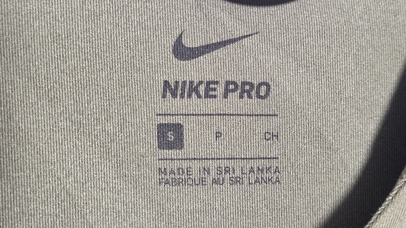Nike Pro Men's S Green Geometric Compression Long Sleeve Raglan Crew Neck Shirt gallery