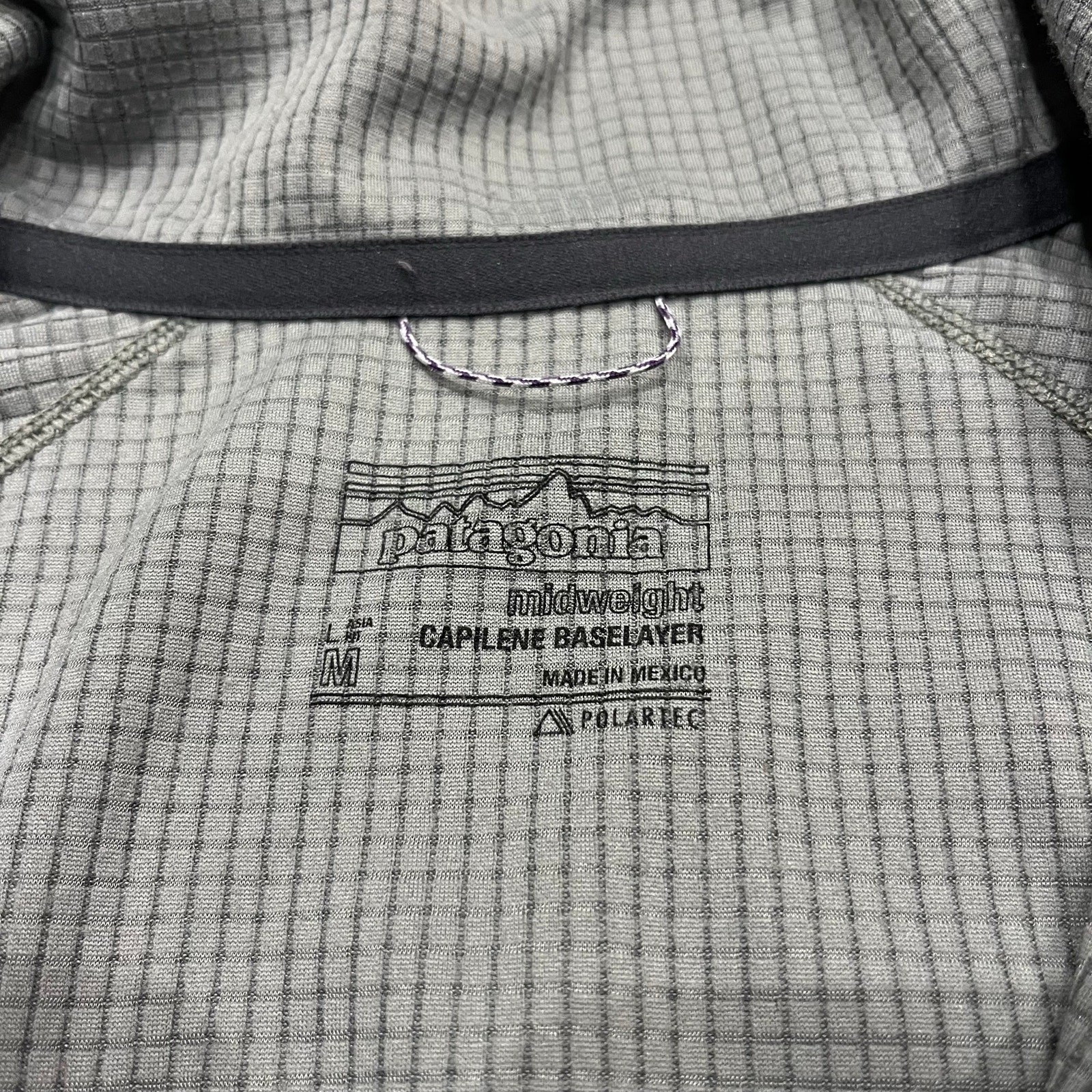 Patagonia Capilene Midweight Zip Neck Baselayer Pullover M Gray Outdoor Hike gallery