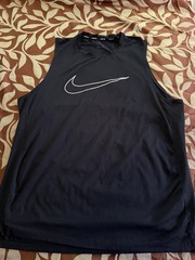 Nike Pro Men’s Tight-Fit Sleeveless Tank Top, Dri-FIT ,Black, XL Slim Fit