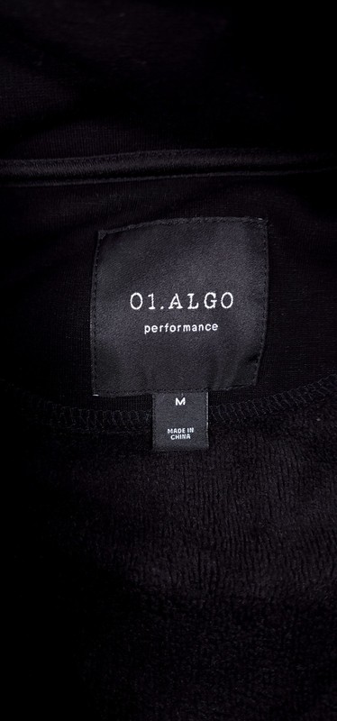01.Algo Performance Black Long Sleeve 1/4 Zip Pullover Stretch Wicking Medium gallery
