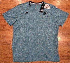 Adidas Boston Marathon 2016 Shirt Size XXL NEW w/ Tags Double Sided Blue 120th