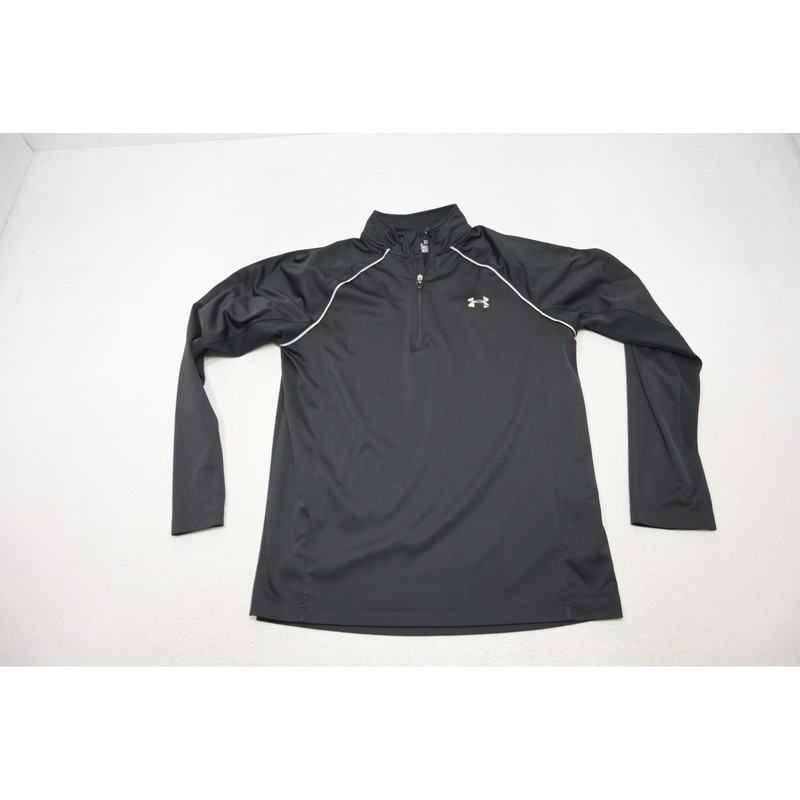 Under Armour Run Pullover Athletic Jacket Mens Large Black 1/4 Zip Excellent gallery