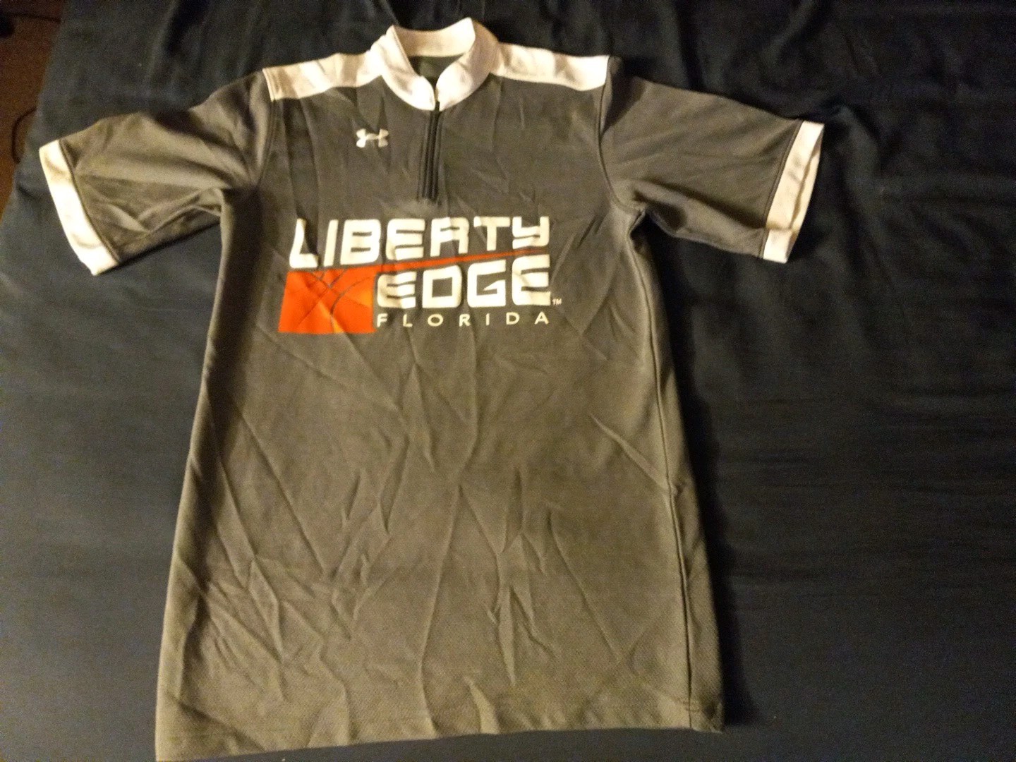 Mens - Liberty Edge Florida - 1/4 Zip Under Armor Short Sleeve Shirt SMALL gallery