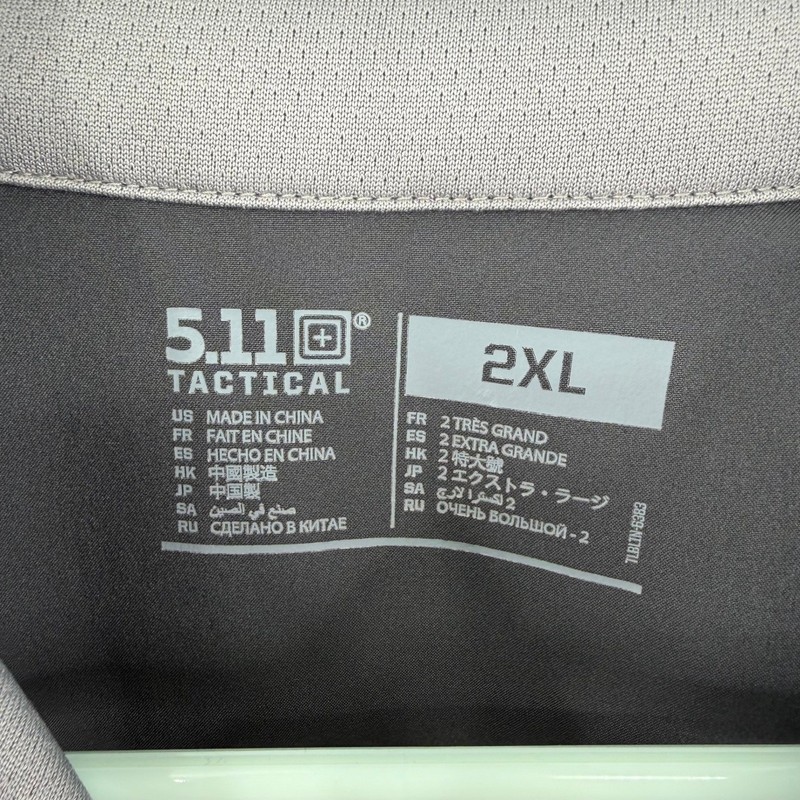 5.11 Tactical 1/4 Zip Pullover Mens 2XL Gray Long Sleeve Performance Shirt gallery