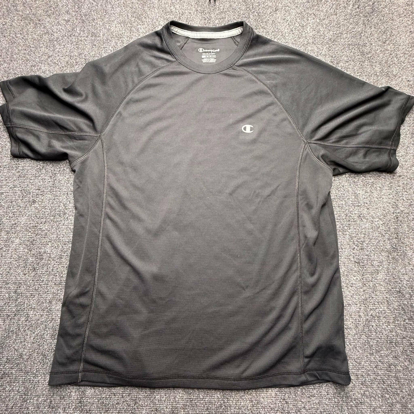 Champion Athletic Double Dry T Shirt Mens L Black Gym Training Performance Tee gallery