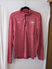 Men’s Nike Dri-FIT St Cloud State Red Pullover Size M Huskies 1/4 Zip