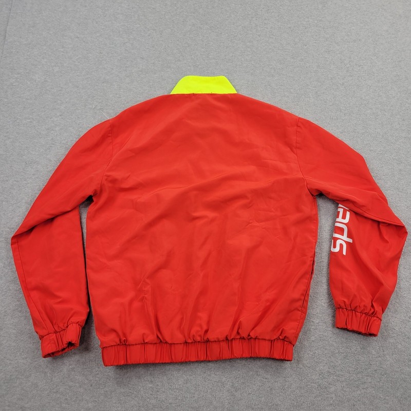 Speedo Forever 21 1/4 Zip Pullover Mens Small Orange Performance Graphic Retro gallery