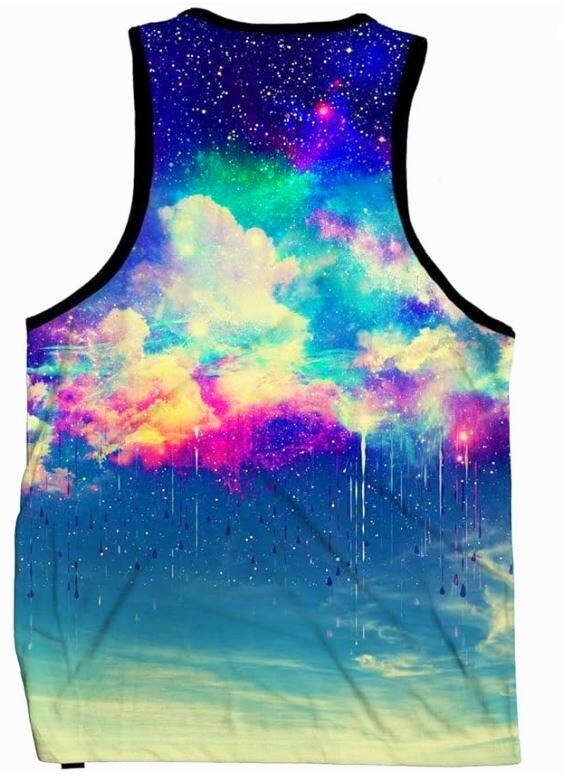 iHeartRaves Till The Sky Falls Down Sleeveless Neon Tank Top Shirt - Small gallery