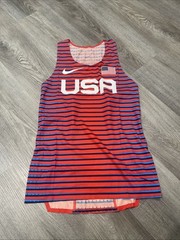Nike Pro Elite Team USA Track & Field Running Red Blue Singlet AO8502-602 SZ S