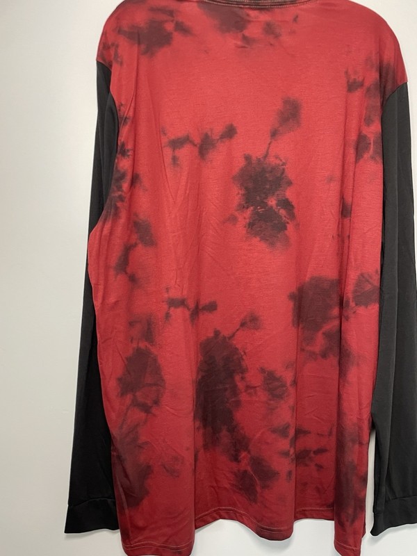 Roark Run Amok Mathis Tie Dye Long Sleeve Men’s XXL Midnight Red RK352 gallery