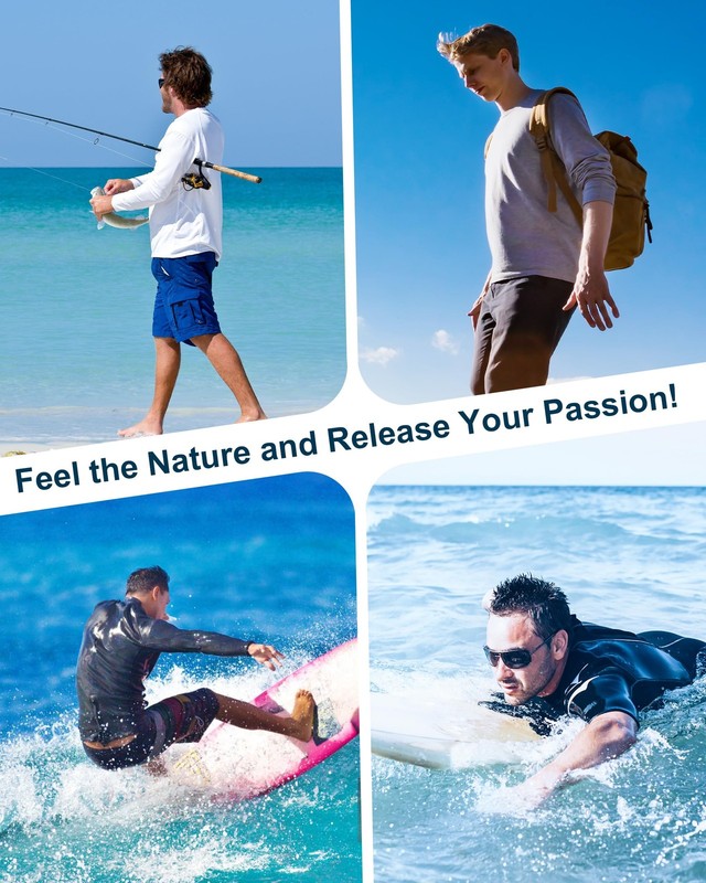 Swim Shirt UPF 50 Long Sleeve Rash Guard Sun Protection gallery
