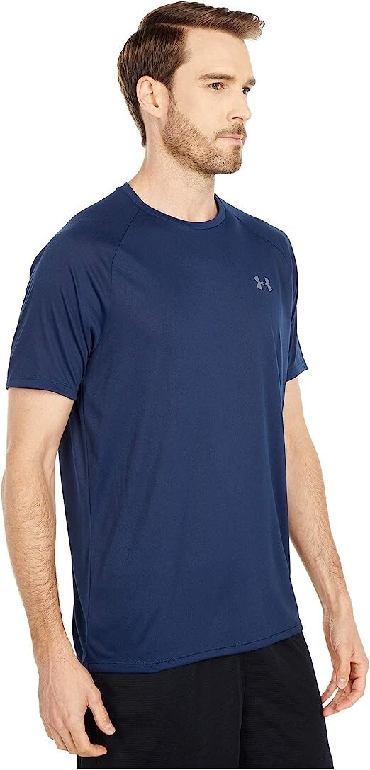 Under Armour Men M Tech 2.0 Shortsleeve T-shirt 1326413/408 Academy/Graphite EUC gallery