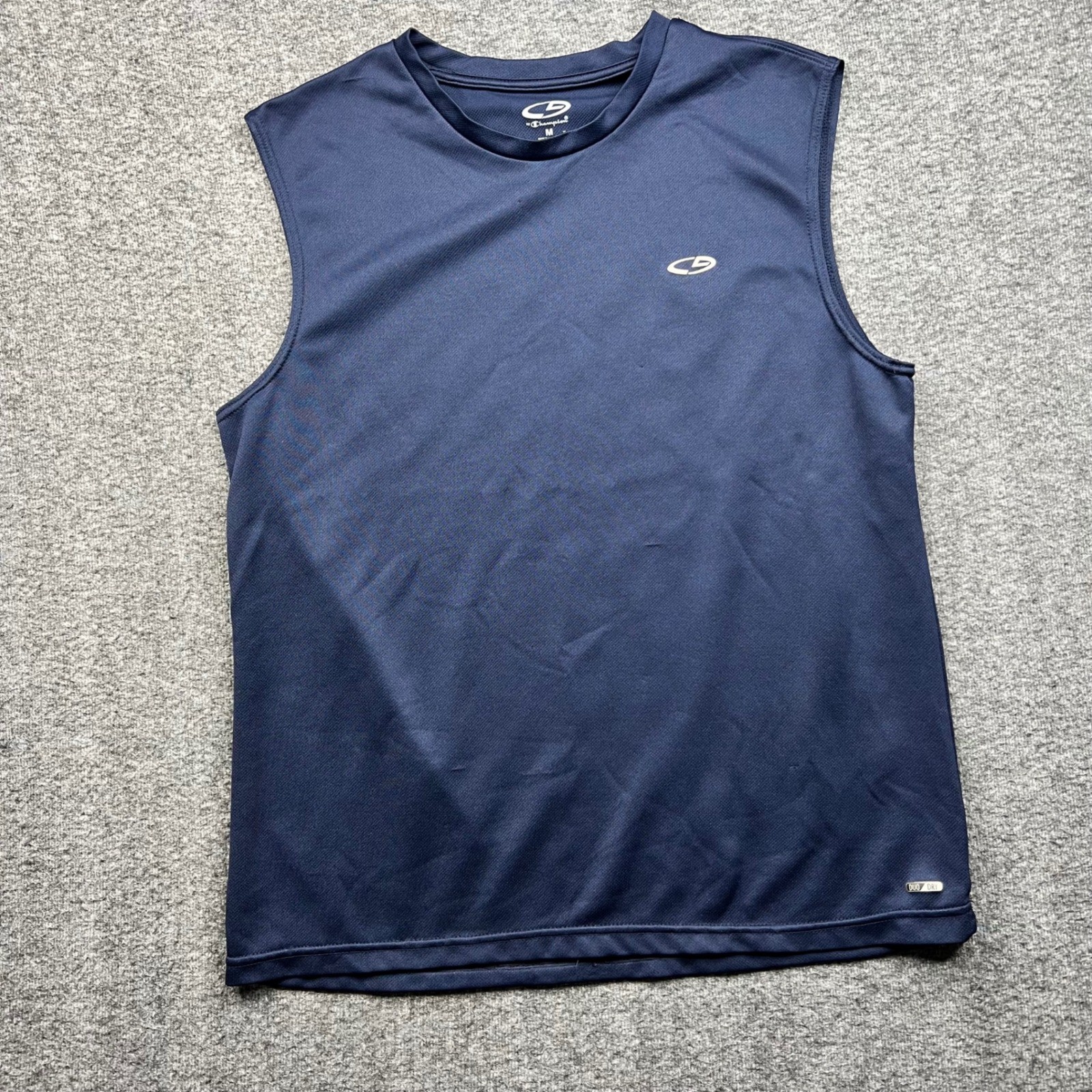 Champion Tank Mens Medium Navy Blue C9 Muscle Duo Dry Activewear S9083B-OUH gallery