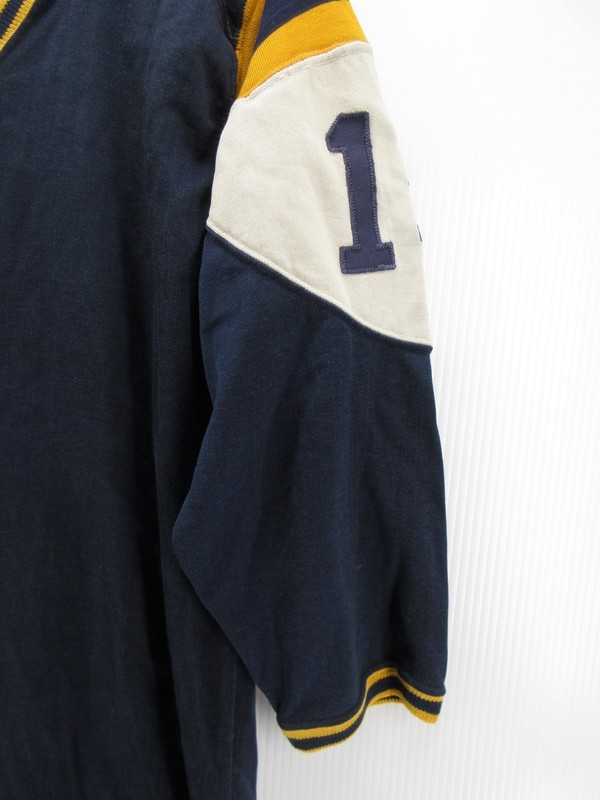 VINTAGE Russell Southern Jersey Men 40 Blue Gold Football 60s 50s High School * gallery