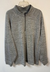 Greg Norman Men’s Mirco-Fleece Knit 1/4 Zip Gray Golf Pullover XXL/T