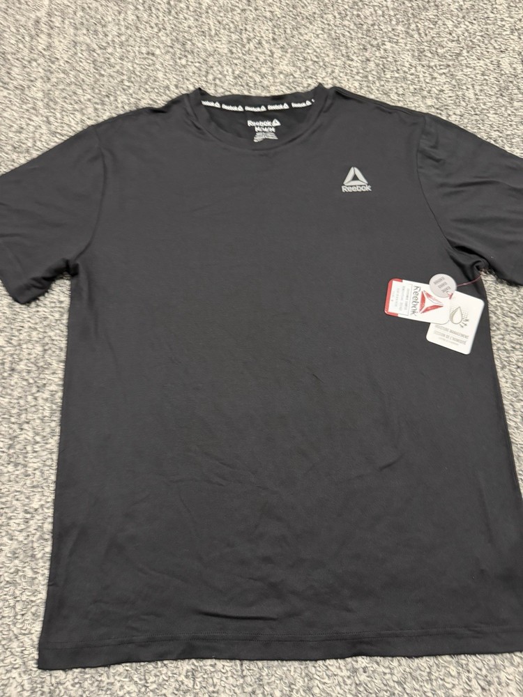 Reebok Mens Everyday Basic Performance Top - Black - Medium- Brand New w/ Tags