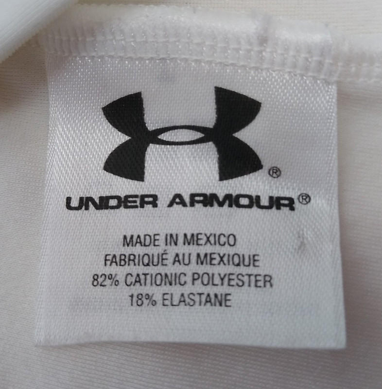 UNDER ARMOUR Tactical XXL White sleeveless T-Shirt see pic for mark on back gallery