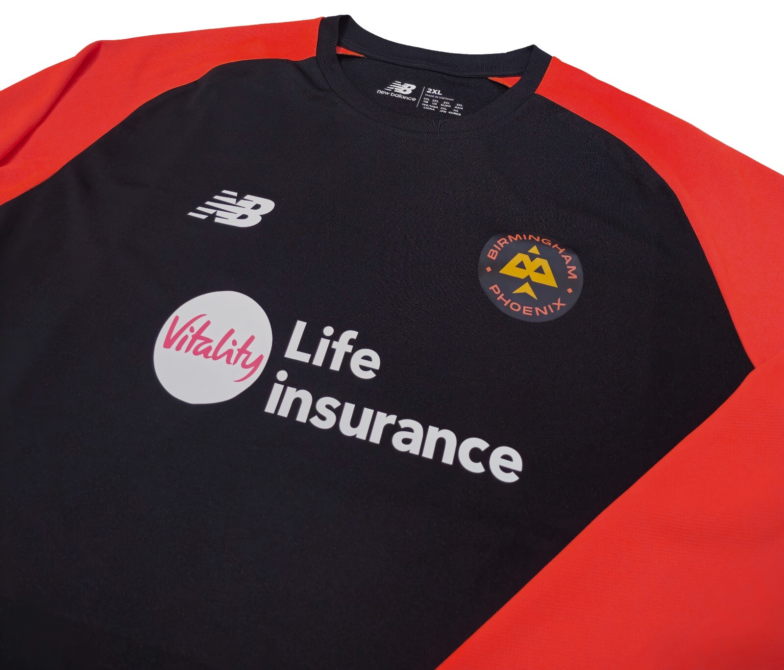 New Balance Birmingham Phoenix Jersey Men's Black Sport Top Size 2XL Long Sleeve gallery